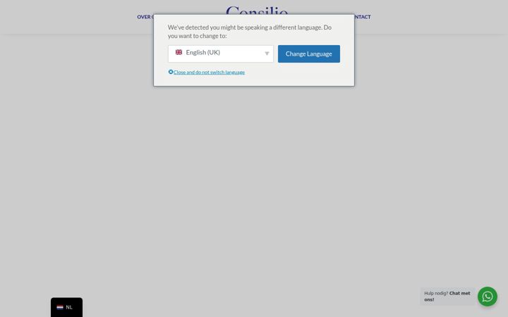 Screenshot of consilio-tax-law.nl