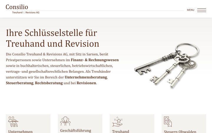 Screenshot of consilio-treuhand.ch