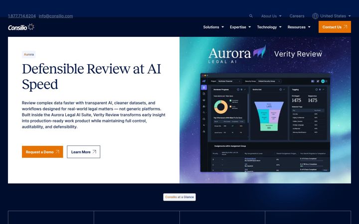 Screenshot of consilio.com
