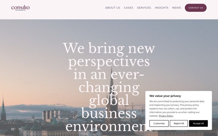 Screenshot of consiliointernational.se