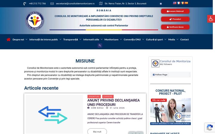 Screenshot of consiliuldemonitorizare.ro