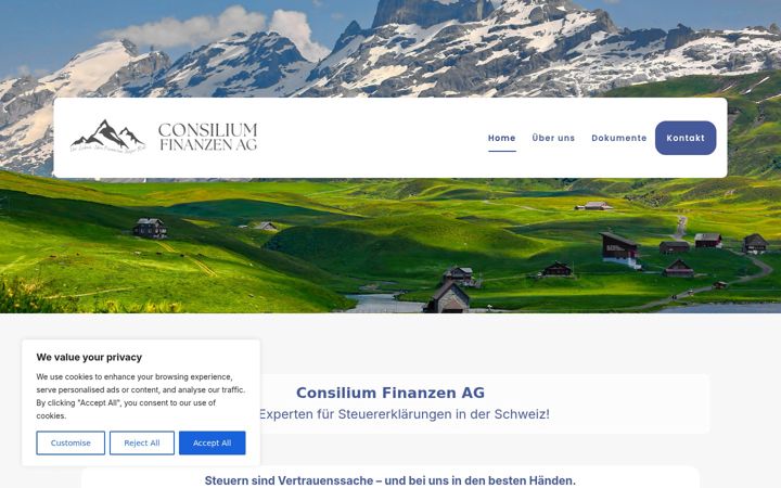 Screenshot of consilium-ag.ch