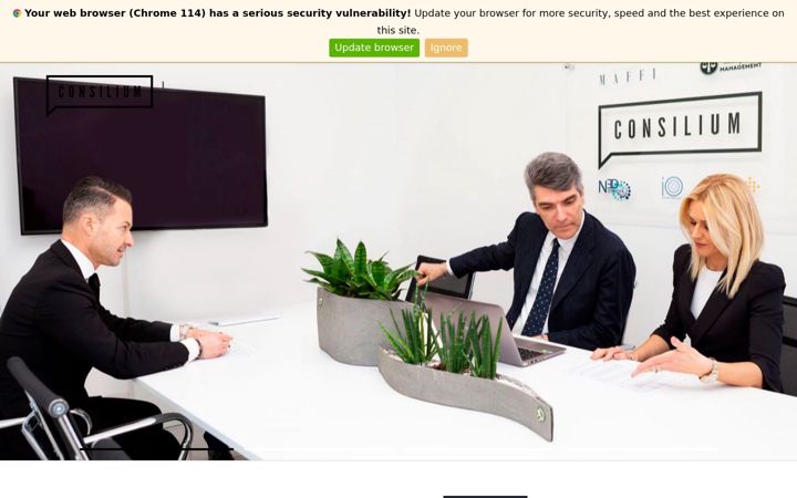 Captură de ecran a consilium-srl.it