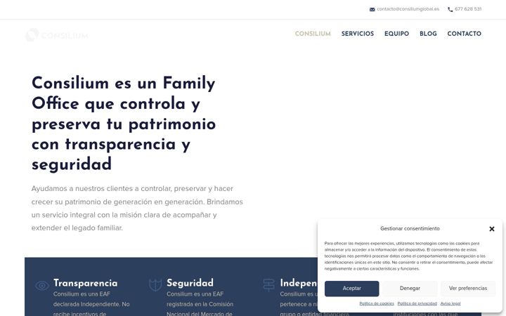 Screenshot of consiliumglobal.es
