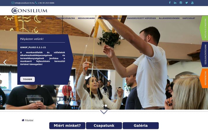 Screenshot of consiliumhr.hu