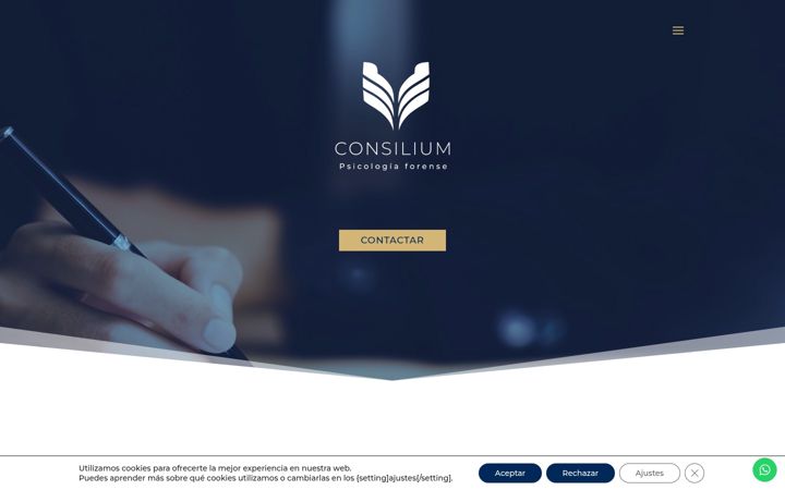Screenshot of consiliumpsicologia.es