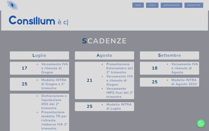 Captură de ecran a consiliumstudio.it