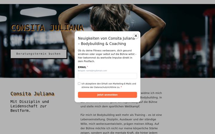 Screenshot of consita-juliana.de