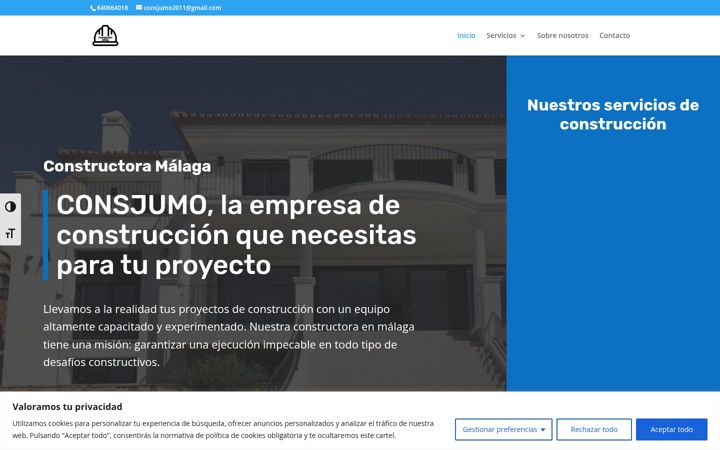 Screenshot of consjumo.com