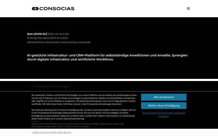 Screenshot of consocias.com