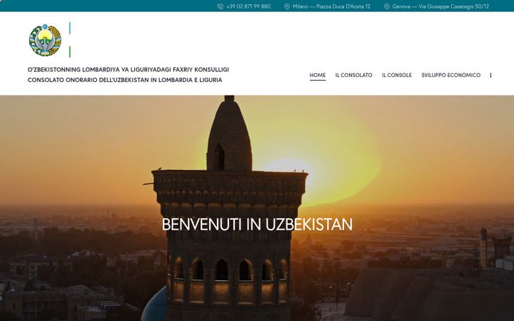 Screenshot of consolatouzbekistan.com