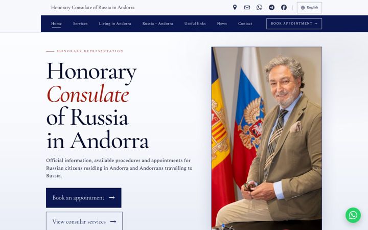 Screenshot of consolatrusandorra.com