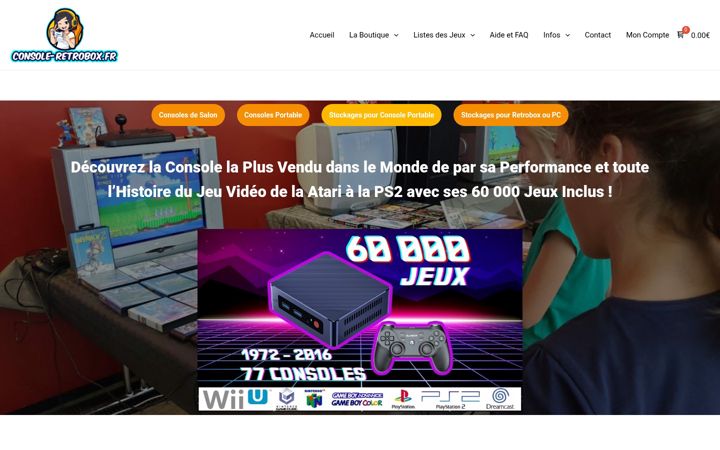 Ekrano kopija console-retrobox.fr