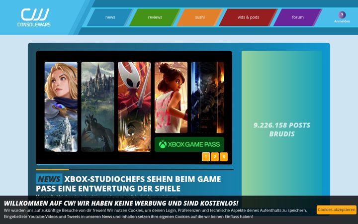 Screenshot of consolewars.de