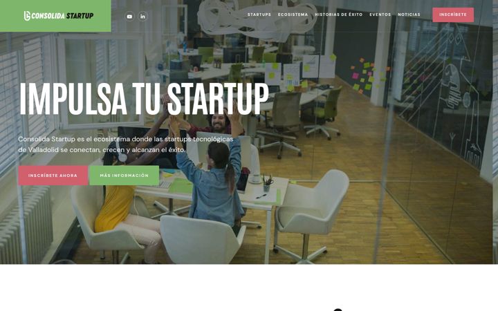 Skærmbillede af consolidastartup.es