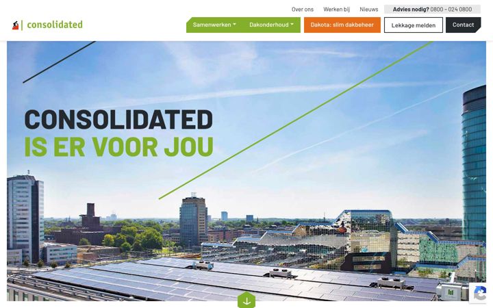 Screenshot of consolidated.nl