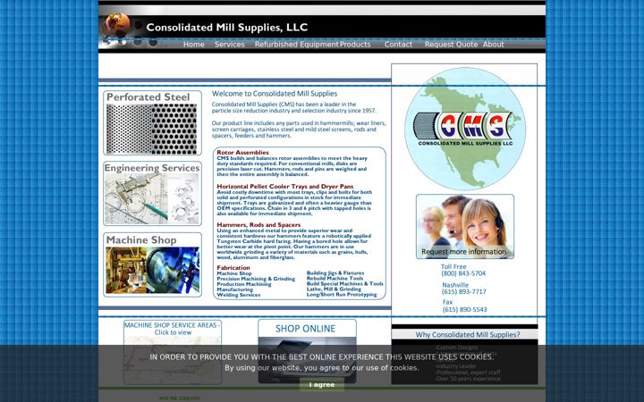 Screenshot of consolidatedmill.com