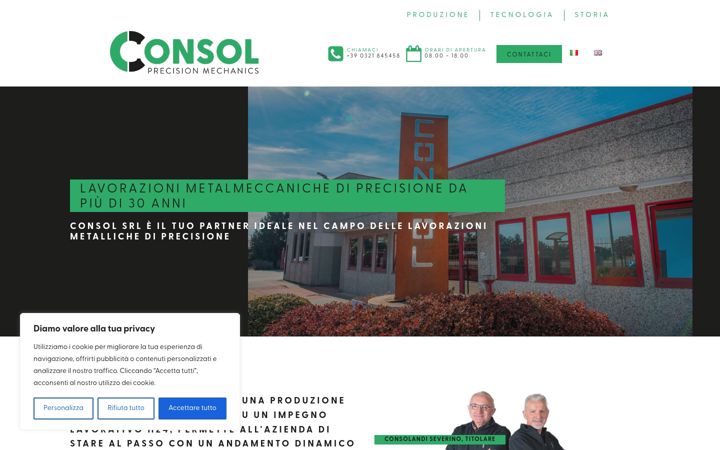 Screenshot of consolsrl.com