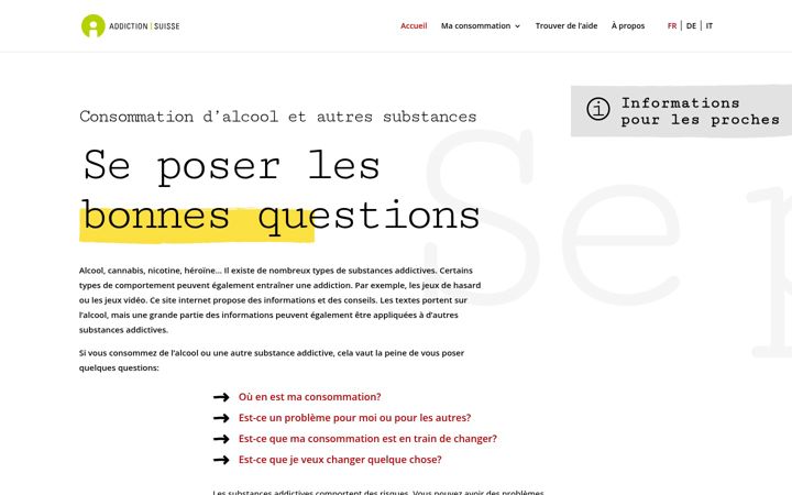 Screenshot of consommationdalcool.ch