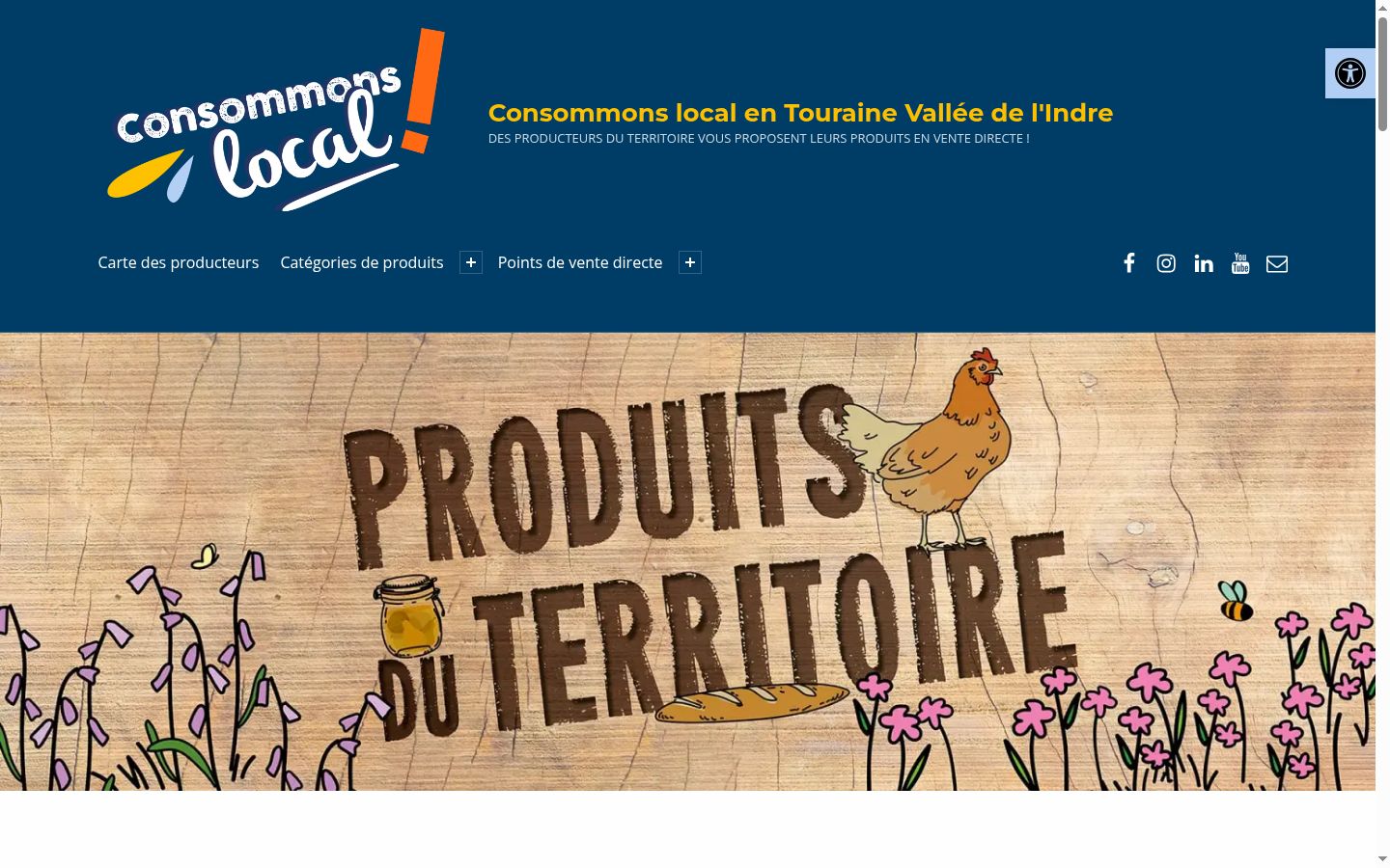 Capture d'écran de la bannière de consentement affichée avant toute interaction
