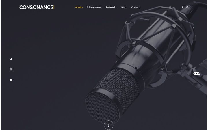 Screenshot of consonance.ro