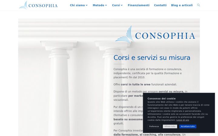 Screenshot of consophia.it