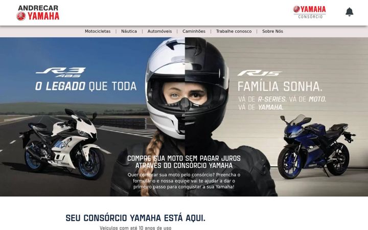 Screenshot ta' consorcioandrecar.com.br
