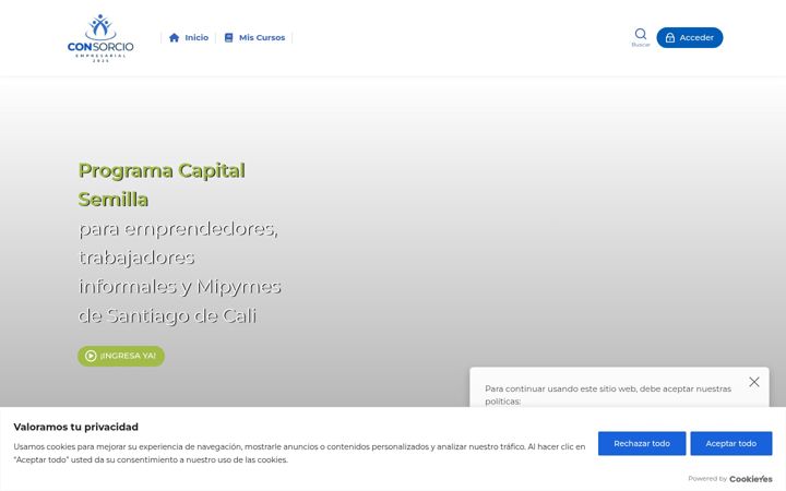 Screenshot of consorcioe2025.com