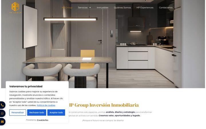 Screenshot of consorciohpgroup.com