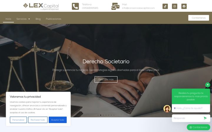 Screenshot of consorciolexcapital.com