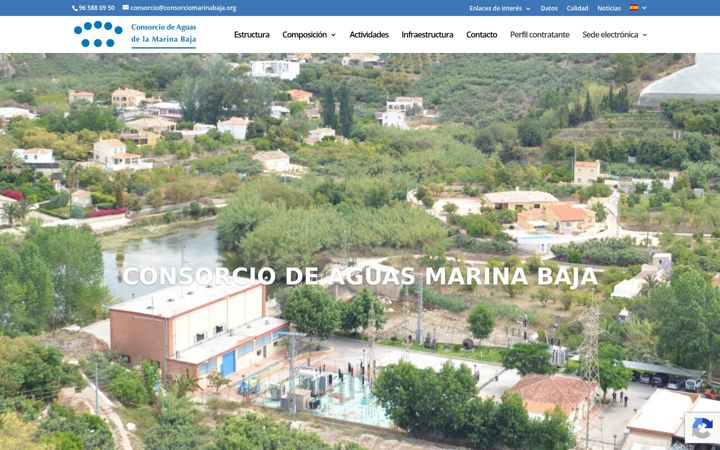 Screenshot ta' consorciomarinabaja.org