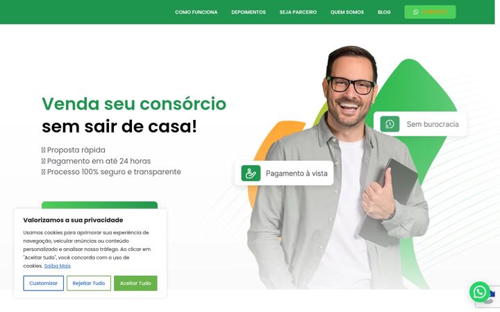 Screenshot of consorciosc.com.br