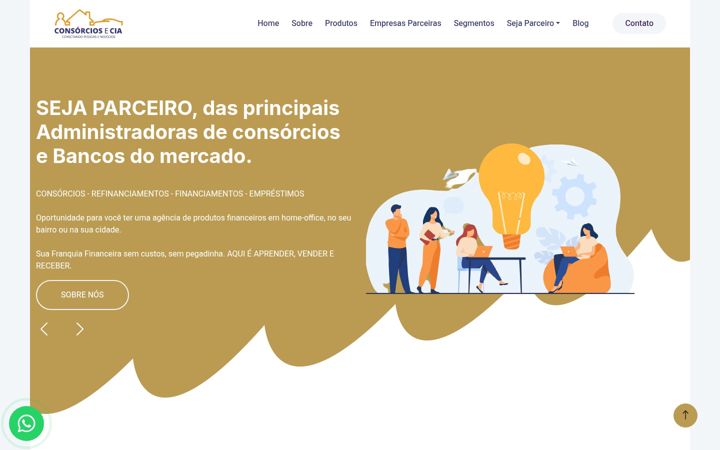 Screenshot of consorciosecia.com.br