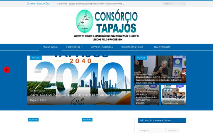 Screenshot of consorciotapajos.org
