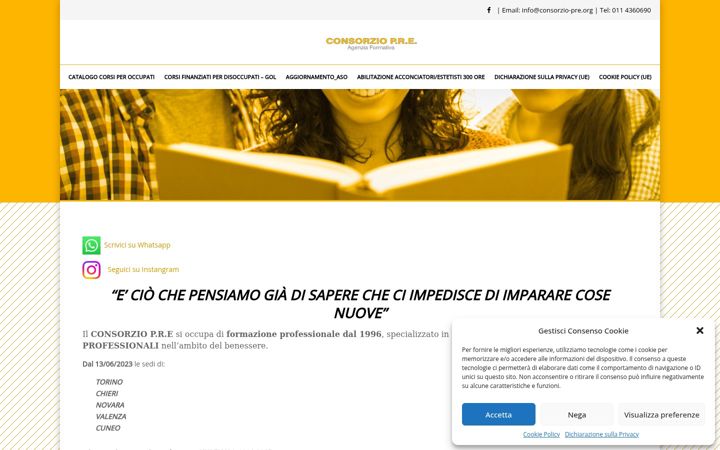 Screenshot of consorzio-pre.org