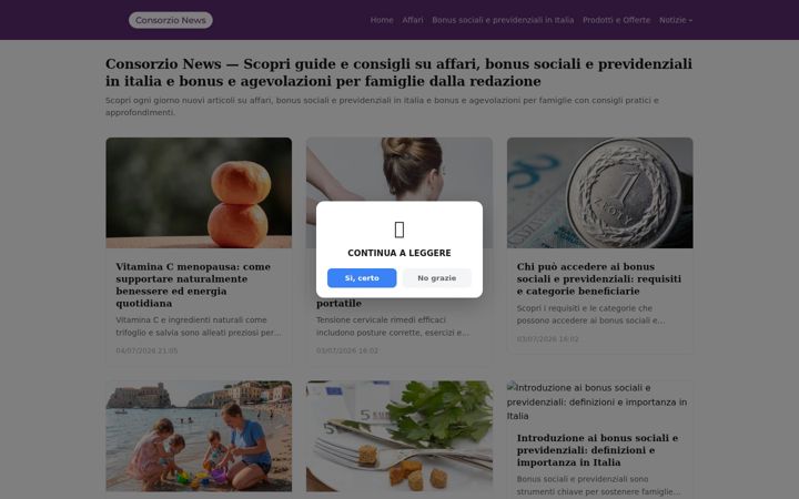 Captură de ecran a consorzioaci.it