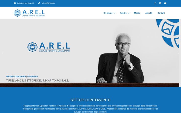 Captură de ecran a consorzioarel.it