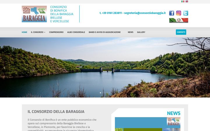 Captură de ecran a consorziobaraggia.it