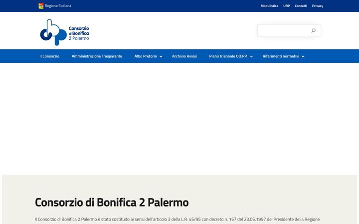 Captură de ecran a consorziobonifica.it