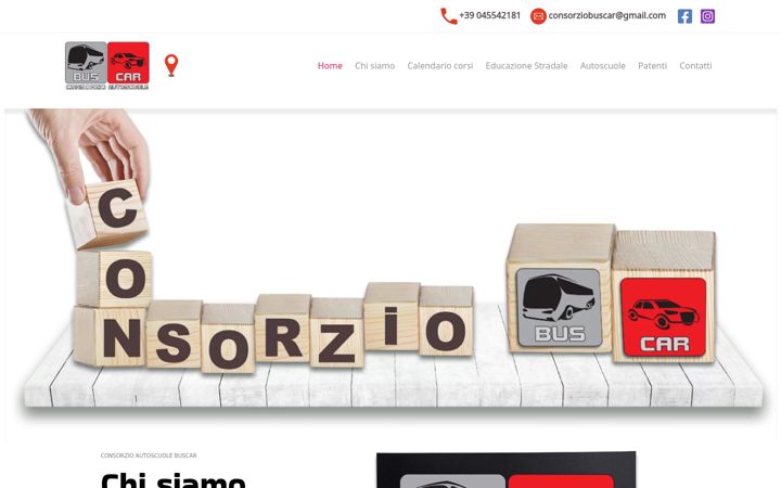 Captură de ecran a consorziobuscar.it
