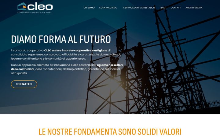 Captură de ecran a consorziocleo.it