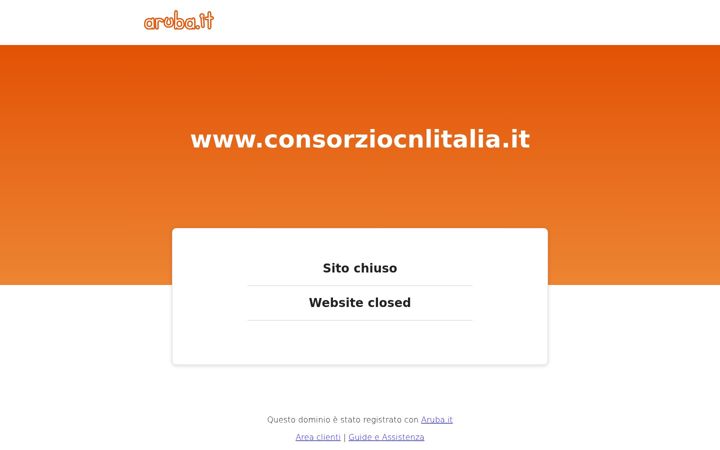 Captură de ecran a consorziocnlitalia.it