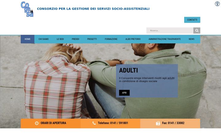 Screenshot of consorziocogesa.net
