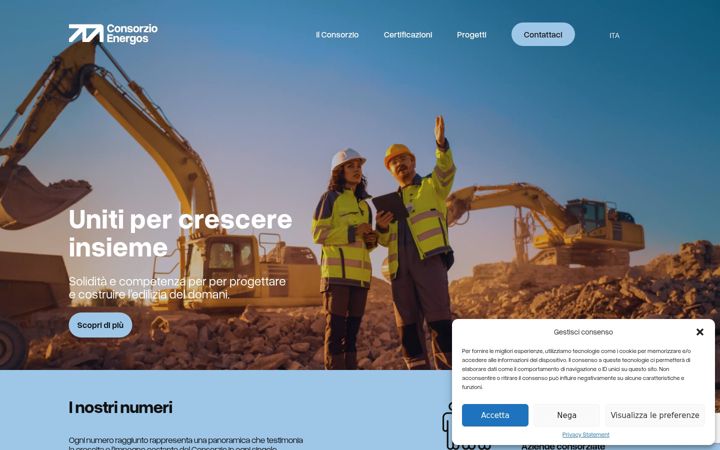 Captură de ecran a consorzioenergos.it