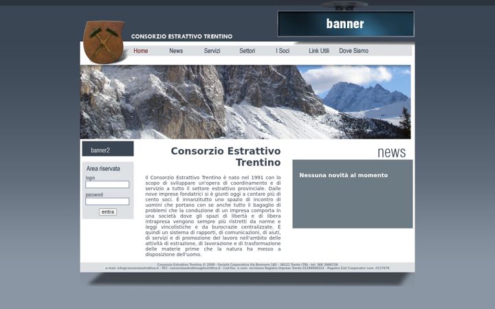 Captură de ecran a consorzioestrattivo.it