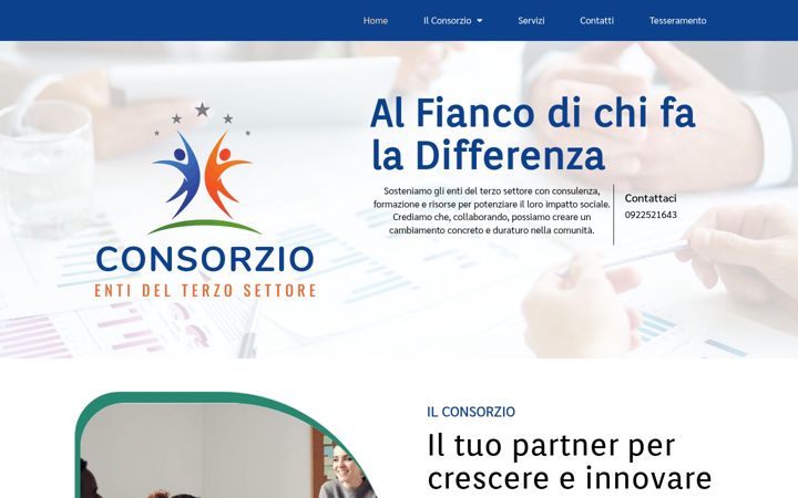 Captură de ecran a consorzioets.it