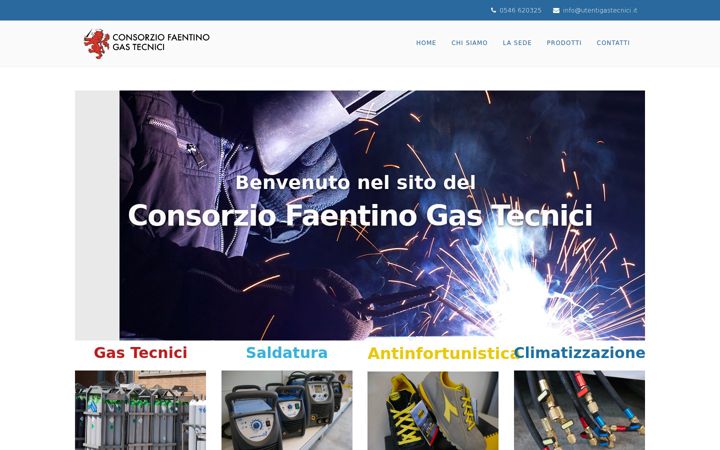 Screenshot of consorziofaentinogastecnici.com