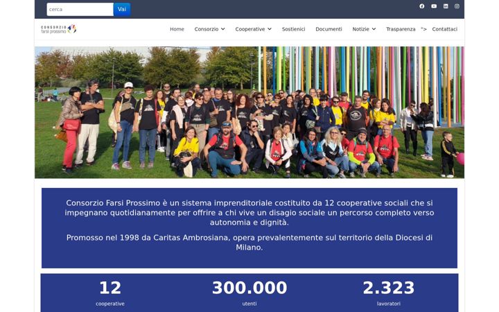 Screenshot di consorziofarsiprossimo.org