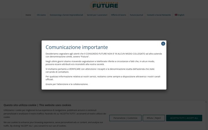 Screenshot of consorziofuture.co.uk