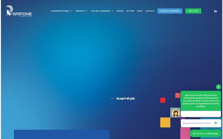 Screenshot of consorziogrifone.com
